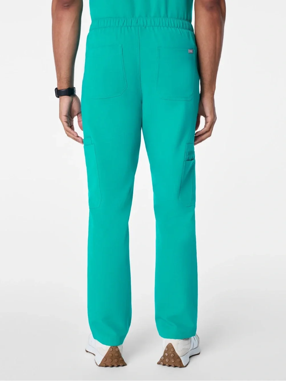 NWT FIGS Men’s Cairo Cargo Scrub Pants XS/S Regular Teal Green Blue Zipper